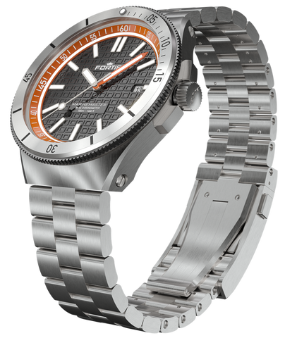 Fortis Marinemaster M-44 Amber Orange Watch