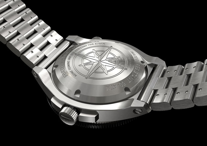 Fortis Marinemaster M 44 Black Resin Bracelet Watch