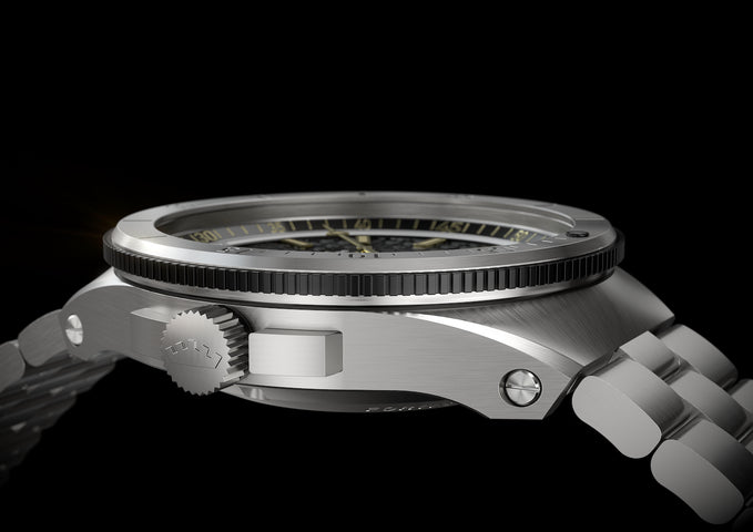 Fortis Marinemaster M 44 Black Resin Bracelet Watch