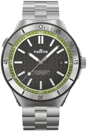 Fortis Watch Marinemaster M 44 Woodpecker Green Bracelet F8120020