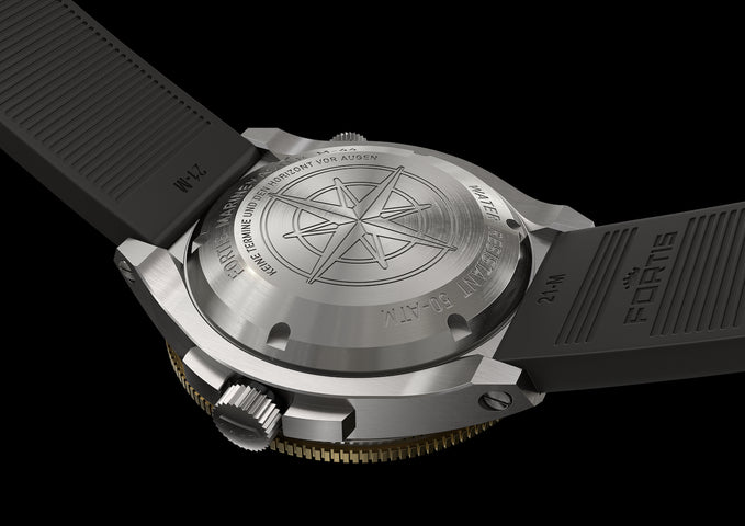 Fortis Marinemaster M 44 Black Resin Gold Limited Edition Watch