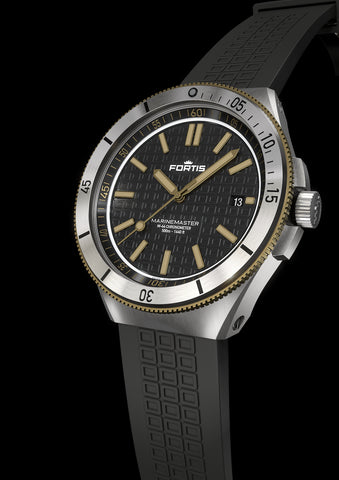 Fortis Marinemaster M 44 Black Resin Gold Limited Edition Watch