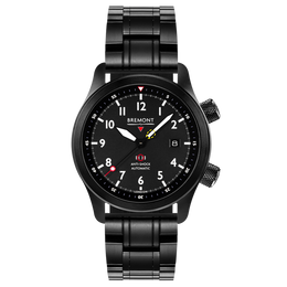 Bremont Watch MBII Custom DLC Black Dial with Bronze Barrel & Open Case Back