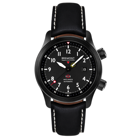 Bremont Watch MBII Custom DLC Black Dial with Bronze Barrel & Open Case Back