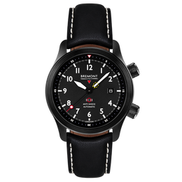 Bremont Watch MBII Custom DLC Black Dial with Titanium Barrel & Closed Case Back