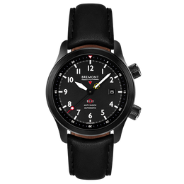 Bremont Watch MBII Custom DLC Black Dial with Anthracite Barrel & Open Case Back