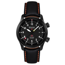 Bremont Watch MBII Custom DLC Black Dial with Bronze Barrel & Open Case Back