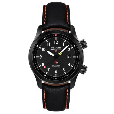 Bremont Watch MBII Custom DLC Black Dial with Titanium Barrel & Closed Case Back