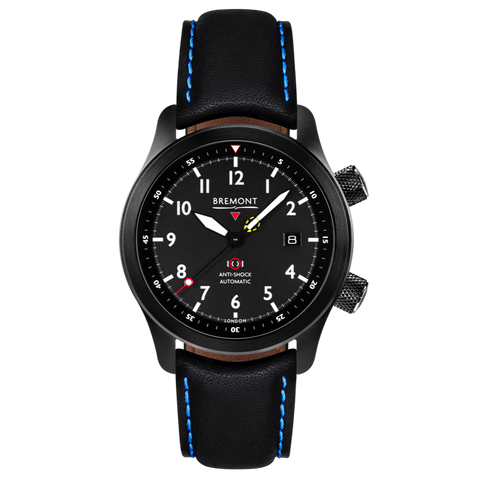 Bremont Watch MBII Custom DLC Black Dial with Titanium Barrel & Closed Case Back