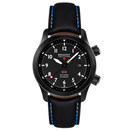 Bremont Watch MBII Custom DLC Black Dial with Bronze Barrel & Open Case Back