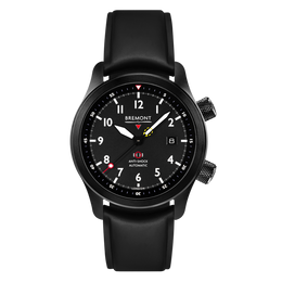Bremont Watch MBII Custom DLC Black Dial with Titanium Barrel & Closed Case Back