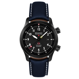 Bremont Watch MBII Custom DLC Black Dial with Titanium Barrel & Closed Case Back