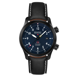 Bremont Watch MBII Custom DLC Blue Dial with Blue Barrel & Closed Case Back