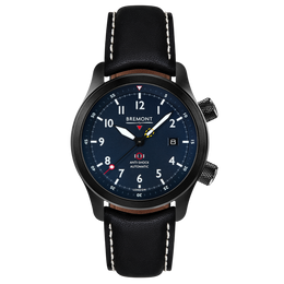 Bremont Watch MBII Custom DLC Blue Dial with Blue Barrel & Closed Case Back