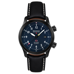 Bremont Watch MBII Custom DLC Blue Dial with Jet Barrel & Closed Case Back