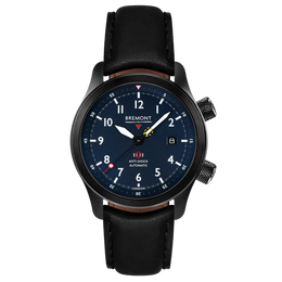 Bremont Watch MBII Custom DLC Blue Dial with Blue Barrel & Closed Case Back