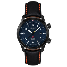Bremont Watch MBII Custom DLC Blue Dial with Bronze Barrel & Open Case Back