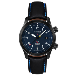 Bremont Watch MBII Custom DLC Blue Dial with Bronze Barrel & Open Case Back