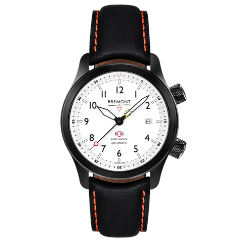 Bremont Watch MBII Custom DLC White Dial with Anthracite Barrel & Closed Case Back