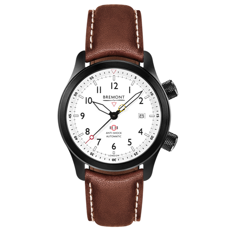 Bremont Watch MBII Custom DLC White Dial with Anthracite Barrel & Closed Case Back