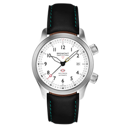 Bremont Watch MBII Custom Stainless Steel White Dial with Jet Barrel & Open Case Back