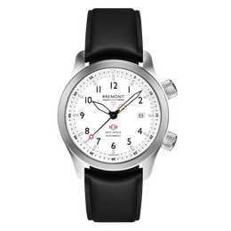 Bremont Watch MBII Custom Stainless Steel White Dial with Bronze Barrel & Open Case Back