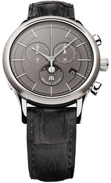 Maurice Lacroix Watch Les Classiques Round Gents Moonphase Chrono LC1148-SS001-830