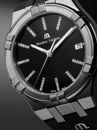 Maurice Lacroix Aikon Quartz Black Sunray Watch