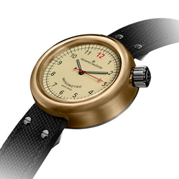 Giuliano Mazzuoli Manometro Bronze Ivory Watch