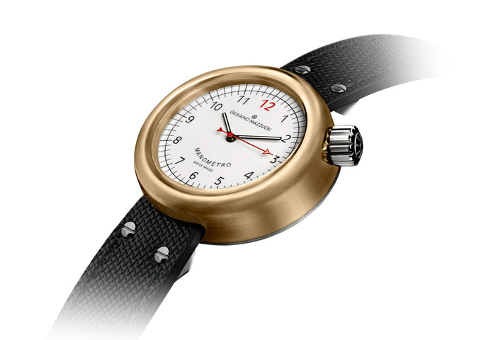 Giuliano Mazzuoli Manometro Bronze White Watch