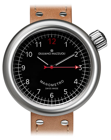 Giuliano Mazzuoli Watch Manometro Brushed Black MRB02N.