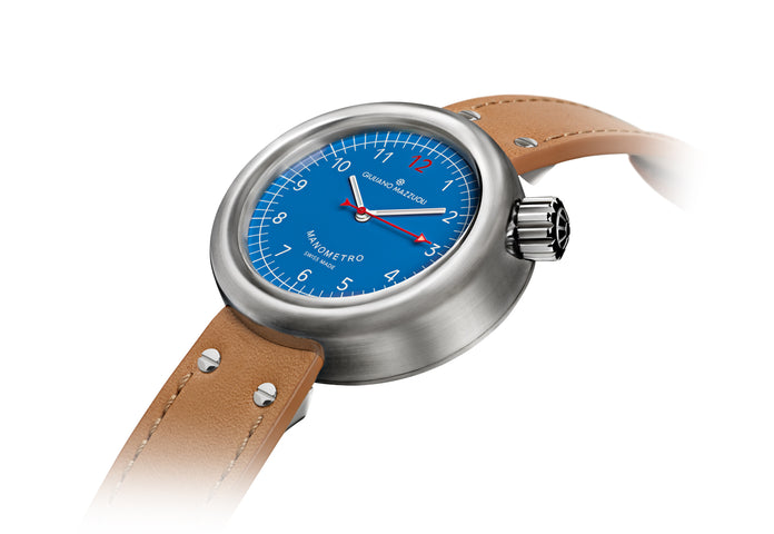 Giuliano Mazzuoli Manometro Brushed Blue Watch