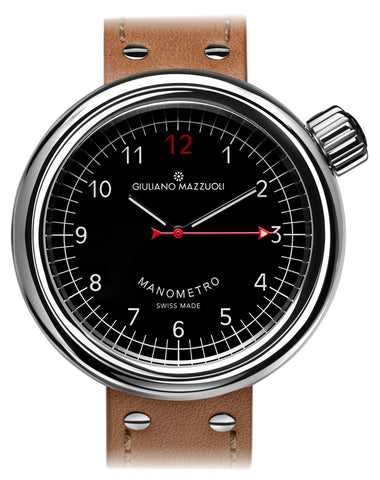 Giuliano Mazzuoli Watch Manometro Polished Black MRP02N.