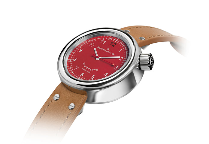 Giuliano Mazzuoli Manometro Polished Red Watch