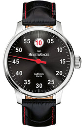 MeisterSinger Watch Salthora Meta SAM907 Croco Print Anthracite