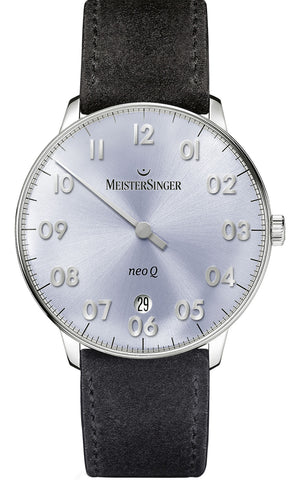 MeisterSinger Watch NEO  Q NQ908N Suede Black