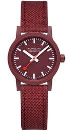 Mondaine Essence Dark Cherry Textile Watch