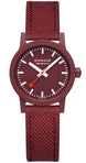 Mondaine Essence Dark Cherry Textile Watch