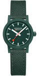 Mondaine Essence Park Green Textile Watch