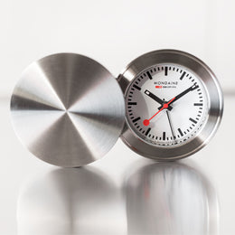 Mondaine Clock Table and Alarm Watch