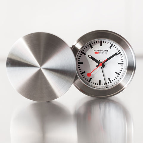 Mondaine Clock Table and Alarm Watch