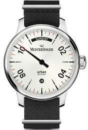 MeisterSinger Watch Urban Day Date Opaline Silver URDD901