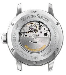 MeisterSinger Watch Urban Day Date Opaline Silver