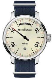 MeisterSinger Watch Urban Day Date Sand Grey URDD913
