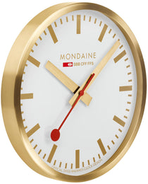 Mondaine Wall Clock Brushed Gold 40cm A995.CLOCK.17SBG