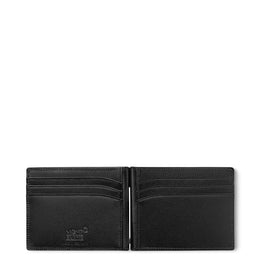 Montblanc Card Holder Meisterstuck Leather Wallet 6cc with Money Clip, 5525