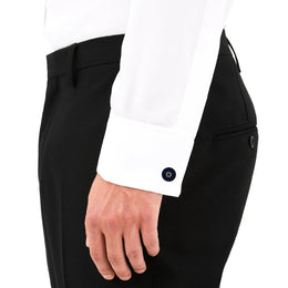 Montblanc Cufflinks Stainless Steel Blue Resin Star, 123812