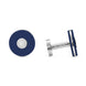 Montblanc Cufflinks Stainless Steel Blue Resin Star, 123812