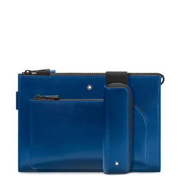 Montblanc Envelope Glossy Leather Extreme 2.0 Blue 129649 _