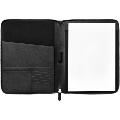 Montblanc Sartorial Black Notepad Holder With Pocket 128520